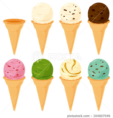 cone ice set 104807046