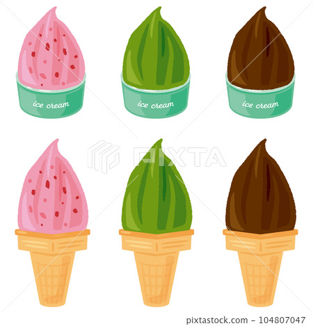 Cup and cone gelato set 2 104807047