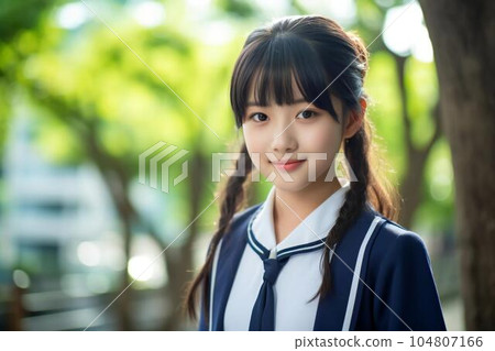 Beautiful girl in uniform (AI image) Beautiful girl in uniform (AI image) 104807166