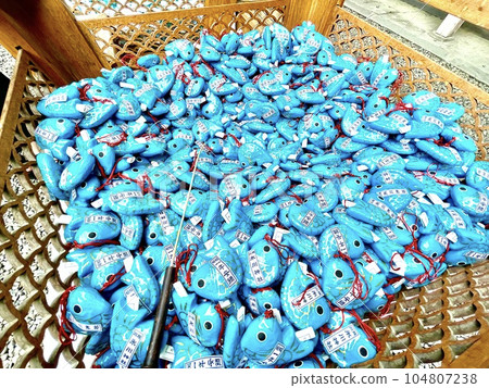 Kawagoe Hikawa Shrine Light Blue Sea Bream Fortune 104807238