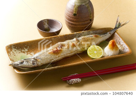 烤秋刀魚 烤秋刀魚 104807640