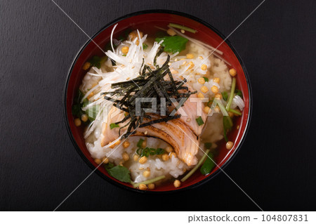 Trout salmon chazuke Trout salmon chazuke 104807831
