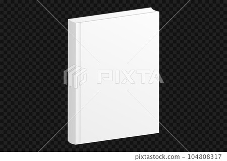 White book template. Blank brochure booklet with blank cover 104808317