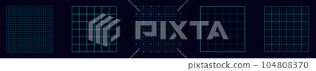 Geometric grid ybackground. Lines and dots glowing blank template Geometric grid ybackground. Lines and dots glowing blank template 104808370