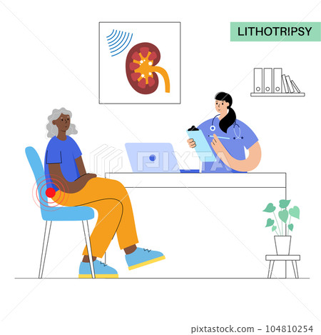 Lithotripsy procedure concept 104810254
