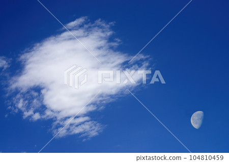 Moon In the Sky with Clouds Moon In the Sky with Clouds 104810459