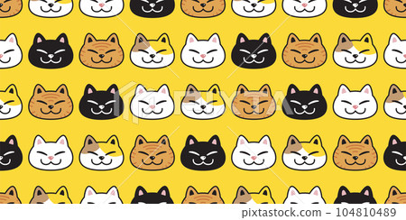 cat seamless pattern kitten calico neko breed vector character cartoon pet doodle gift wrapping paper repeat wallpaper tile background animal illustration design scarf isolated cat seamless pattern kitten calico neko breed vector character cartoon pet doodle gift wrapping paper repeat wallpaper tile background animal illustration design scarf isolated 104810489