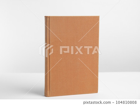 Hardcover book on white background. Space for design Hardcover book on white background. Space for design 104810808