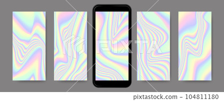 Fluid holographic backgrounds for monitor screen. 104811180