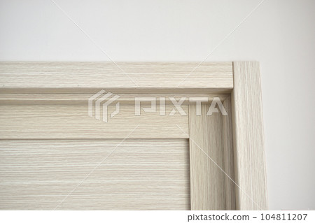 Entrance wooden doors in the office. Internal doors. 104811207