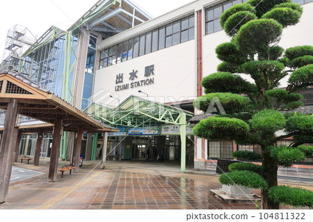 雨季肥薩橙鐵道，從薩摩大川站到泉站的車窗風景（2022年） 104811322