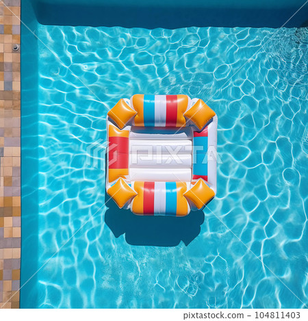 Square Colorful Air Mattress 104811403