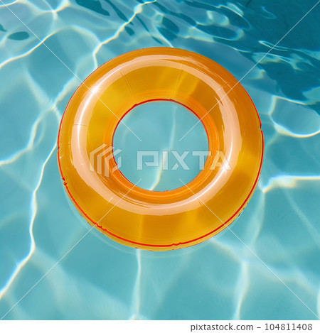 Round Orange Air Mattress 104811408