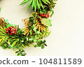 botanical wreath decoration 104811589