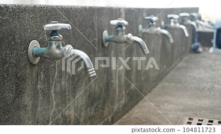 Water faucet (washing place installed at school) 104811723