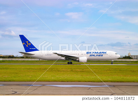 Airliner heading to the runway Airliner heading to the runway 104811872