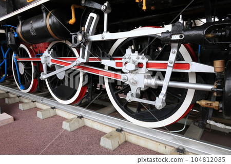 Statically preserved C56 steam locomotive 104812085