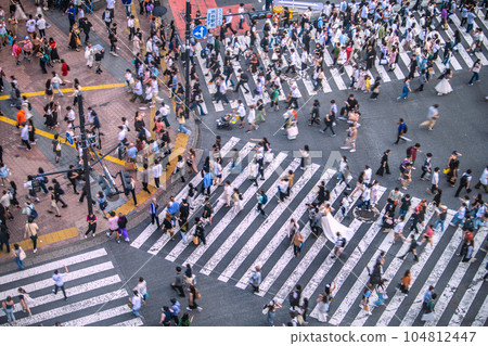 Tokyo cityscape in Japan July. It's been two months since the transition to Category 5... Shibuya is bustling. Almost gone, no outbreak of infection = 9 days Tokyo cityscape in Japan July. It's been two months since the transition to Category 5... Shibuya is bustling. Almost gone, no outbreak of infection = 9 days 104812447