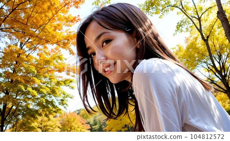 Walking in the autumn park (AI image) Walking in the autumn park (AI image) 104812572