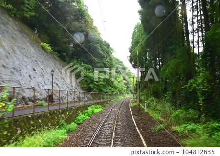 雨季肥薩橙鐵道，從泉站到湯之浦站的車窗風景（2022年） 104812635