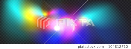 Realistic rainbow light prism effect Realistic rainbow light prism effect 104812710