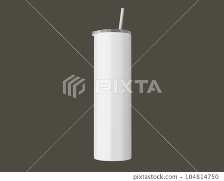 Skinny 20 oz tumbler for sublimation. 3d rendering 104814750