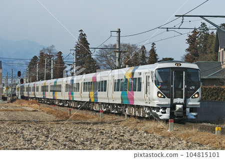 Oito Line Iimori-Hakuba JR East E257 series M-114 formation (Matsumoto) Azusa 104815101
