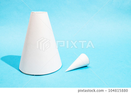 hand-crafted paper frustum cone and cone top hand-crafted paper frustum cone and cone top 104815880