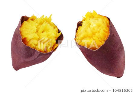 烤紅薯插畫真實 104816305