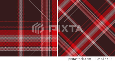 Plaid seamless vector pattern set. 104816328