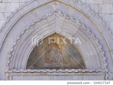 the Cathedral of the Assunta and San Nazario decorations in Koper, Slovenia the Cathedral of the Assunta and San Nazario decorations in Koper, Slovenia 104817107