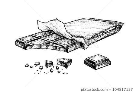 Vector sketch illustrations set of Chocolate Vector sketch illustrations set of Chocolate 104817157