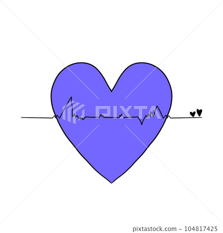 heartbeat Icon, Illustration, Logo,Tangled grungy heart, colour heartbeat Icon, Illustration, Logo,Tangled grungy heart, colour 104817425