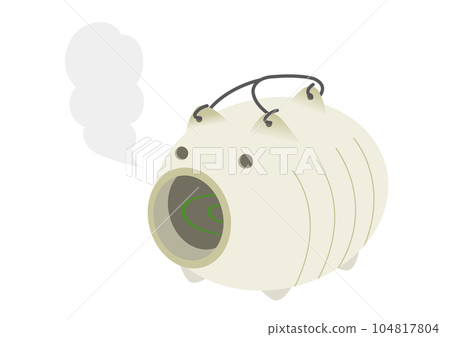 抽煙的豬蚊香圖解 104817804