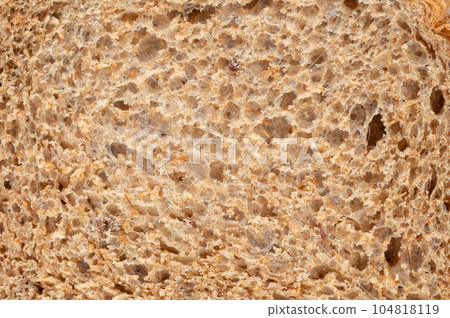 Pattern of brown bread texture Pattern of brown bread texture 104818119