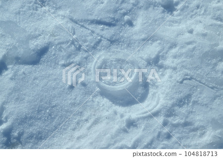 snow on ice 104818713