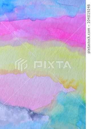 彩色水彩漸變背景手繪模糊和模糊粉彩 104819246