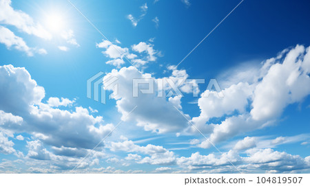 美麗的藍天雲彩全景背景 美麗的藍天雲彩全景背景 104819507