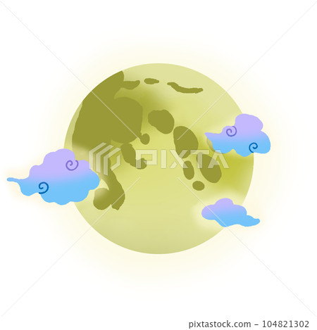 full moon and clouds 104821302