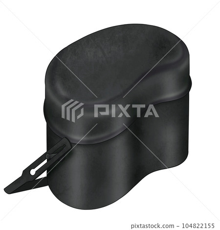 Illustration of soldier military kettle painting for design  104822155