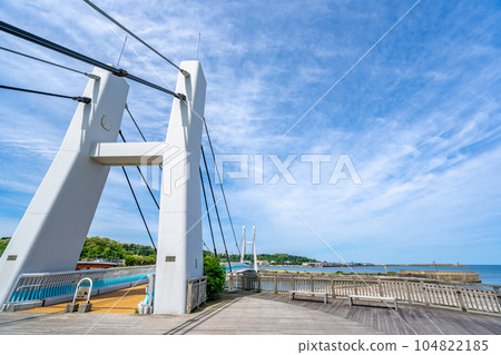 Nagisa Bridge A hybrid PC cable-stayed bridge that will become a landmark in Ajigasawa Town 104822185