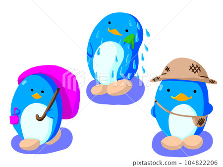 summer penguin triplets summer penguin triplets 104822206