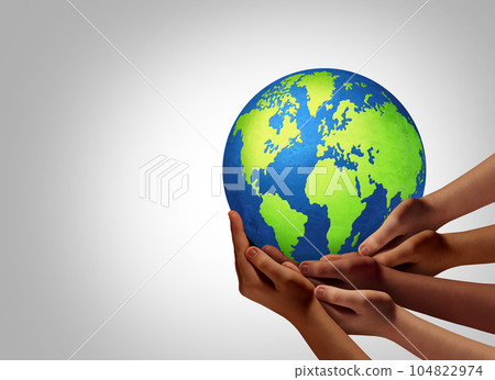 Global community working together 104822974