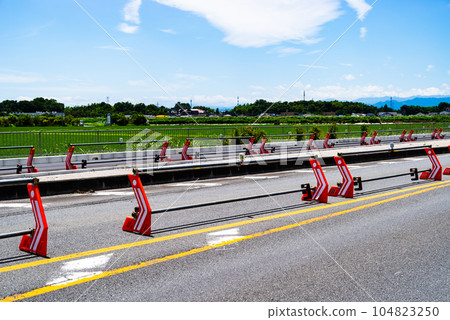 Four-lane highway construction Saitama Prefectural Road No. 27 Higashimatsuyama Konosu Line 2023.07 f-5 High saturation contrast Four-lane highway construction Saitama Prefectural Road No. 27 Higashimatsuyama Konosu Line 2023.07 f-5 High saturation contrast 104823250