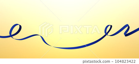 blue ribbon design frame - Stock Illustration [104823422] - PIXTA