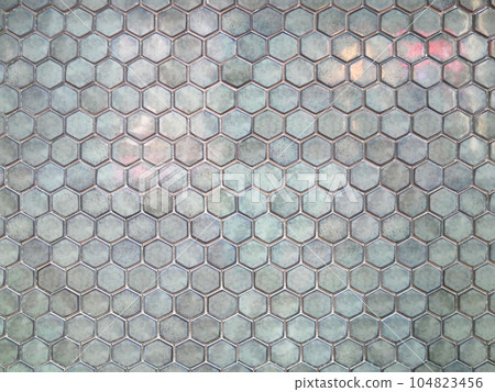 Hexagonal tile pattern texture background Hexagonal tile pattern texture background 104823456