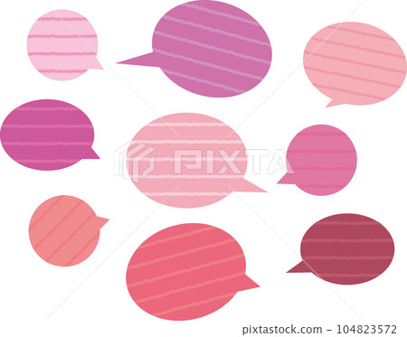 Patterned cute balloon frame set 104823572