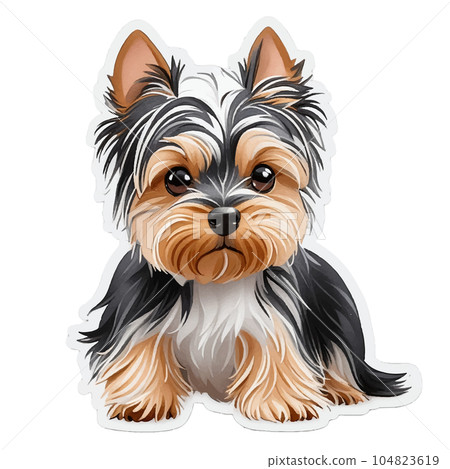 cute real touch yorkshire terrier cute real touch yorkshire terrier 104823619