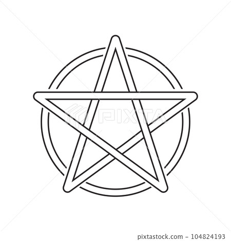 Wicca vector icon Wicca vector icon 104824193