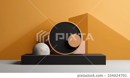 Modern cylinder pedestal podium. Product presentation, Modern cylinder pedestal podium. Product presentation, 104824701